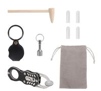 Kit tester ping per monete, tester portatile per monete d'oro e d'argento Confronto delle dimensioni Strumento di verifica della risonanza sonora per collezionisti