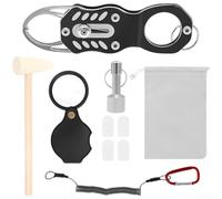 Kit tester portatile per monete con pinze di precisione calibrate per la misurazione del diametro delle monete e tecnologia avanzata di autenticazione per monete d'oro e d'argento