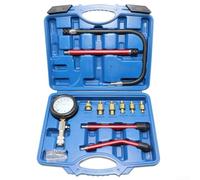 Kit tester pressione cilindro motore per auto e moto con adattatori filettati M8 M10 e letture accurate della pressione