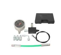 Kit tester pressione common rail 2500bar manometro pompa alta pressione,Bla | Manometro 0-2500bar a doppia scala, tubo 2600bar, valvola limitatrice, 4 raccordi e valigetta