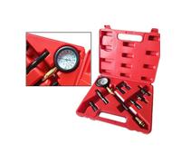 KIT TESTER PRESSIONE COMPRESSIONE PER MOTORE BENZINA AUTO MOTO MANOMETRO 300PSI
