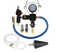 Kit Tester Pressione Liquido Raffreddamento | Test Sottovuoto Perdite Impianto Raffreddamento,Rilevatore Perdite Manometro Strumento Ricarica per Auto Veicoli Officina Riparazione Gestione Fluido