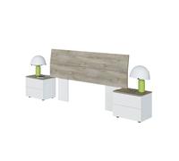 KIT TESTIERA LETTO MATR +2 COMODINI BIA ARTIK ROV