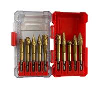 Kit Testina di Macinazione Qualità Frese in Carburo Solido Set di 10 Pezzi Disp