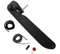 Kit Timone per kayak Regolabile con Controllo Pedali Kit Timone | Controllo per preciso piedi, montaggio per facile poppa, ideale per vento per forte, gomma , nero