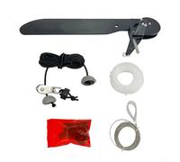 Kit Timone Pesca Kayak Stabilità Migliorata Nera | Manovra precisa, nylon per robusto, dimensioni 52x20x10cm, colore nero, per acque calme e mosse