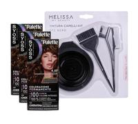 KIT TINTA CAPELLI: 3x Tinta Palette Colorazione Permanente, Crema Colorante Pro, Copertura Capelli Bianchi, Anti-danni + Set Tinta Capelli (4-65 Castano Cioccolato Ramato)