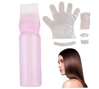Kit tintura per capelli, flacone applicatore olio per capelli da 160 ml con bilancia e kit colori usa e getta, include copri orecchie, guanti, mantella, tappo Flacone applicatore olio strumento per