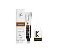 KIT TINTURA SOPRACCIGLIA CON OSSIGENO 3% KALENTIN IN VARI COLORI (MARRONE CHIARO)
