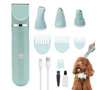 Kit Toelettatura Cani, 4 In 1 Tagliaunghie E Tosatrice Ricaricabile, Strumento Elettrico Regolabile con Forbici per Interni