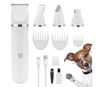 Kit Toelettatura Cani - Kit Toelettatura Cani 4 in 1 Multifunzione - Forbici Elettriche Per Pulizia Domestica Cuccioli Gatti