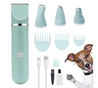 Kit Toelettatura Cani per Casa, 4 In 1 Tagliaunghie E Tosatrice Ricaricabile, Strumento Elettrico Regolabile con Forbici per Interni