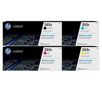 KIT TONER BK/C/M/Y ORIGINALI HP 203X LaserJet Pro M254DW/NW M280NWM 281FDN/FDW