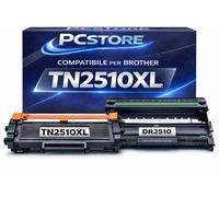KIT Toner TN2510XL + Drum DR2510 per Brother MFC-L2800DW DCP-L2660DW MFC-L2835
