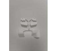 Kit Top cucina per Alzatina art. 201 Accessori Top Cucina 1 angolo interno, 1 angolo esterno, 1 tappo sx, 1 tappo dx (Vari Colori) (Bianco, Kit accessori)