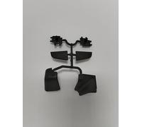 Kit Top cucina per Alzatina art. 201 Accessori Top Cucina 1 angolo interno, 1 angolo esterno, 1 tappo sx, 1 tappo dx (Vari Colori) (Nero, Kit accessori)