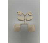 Kit Top cucina per Alzatina art. 201 Accessori Top Cucina 1 angolo interno, 1 angolo esterno, 1 tappo sx, 1 tappo dx (Vari Colori) (Beige Alba, Kit accessori)