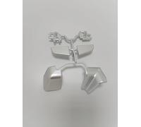 Kit Top cucina per Alzatina art. 201 Accessori Top Cucina 1 angolo interno, 1 angolo esterno, 1 tappo sx, 1 tappo dx (Vari Colori) (Grigio Silver, Kit accessori)