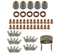 Kit torcia da taglio al plasma con 61 materiali di consumo per torcia LC25, compatibile con taglierine al plasma CUT30 PC210 e Bossweld Wia Cutmatic 45 MC108-0 per Parker per Surecut