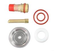 Kit torcia per saldatura TIG WP-17/18/26 con lente a gas, corpo pinza in vetro, 1,6 mm, 2,4 mm, 3,2 mm, per saldatura ad argon, 6 pezzi
