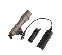 Kit Torcia Tattica da 800 Lumen, Compatibile con Attacchi Picatinny, Interruttore a Pressione Remoto a Doppia Funzione, per Operazioni All'aperto(Brown)