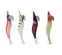 KIT Totanare Squid Jig VLP Tubertini - kit 4 PEZZI - Esca artificiale per Seppie e Calamari Egi #3.0-14 gr - 3,0-3,5 s/m Sinking Speed (Kit 2)