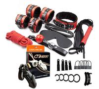 KIT toy sadomaso collare manette gag COLLARE + cb 6000 costrittivo intimo pene