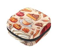 Kit tradizionale per il primo periodo del Ringraziamento per ragazze, salvaslip assorbenti mestruali, porta assorbenti con cerniera, organizer per tovaglioli sanitari