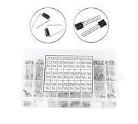 Kit transistor a diodi, set di accessori per transistor e diodi a raddrizzatore di valori 400pcs 24 con box contenitore