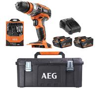KIT TRAPANO A PERCUSSIONE A BATTERIA + 2 BATTERIE DA 4Ah + SET 30 ACCESSORI AEG