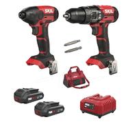 Kit trapano a percussione ed avvitatore ad impulsi a batteria Skil 3312 EA