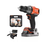 Black & Decker TRAPANO AVVITATORE B&D 18V BCD382D1XK-QW BATTERIA LITIO 2Ah PESO 2,4 kg IN VALIGETTA