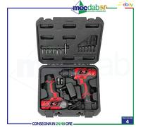 Kit trapano con percussione e avvitatore impulsi a batteria Valex 12V