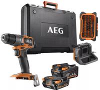 Kit Trapano elettrico avvitatore a batteria percussione BRUSHLESS 18V LITIO AEG