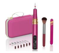 Kit trapano elettrico for unghie con custodia organizer 35000 giri/min Trapano for unghie for salone di pedicure manicure smalto for unghie acriliche
