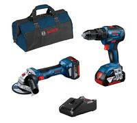 BOSCH Kit 0615990M4A (GSB 18V-55 + GWS 18V-7 + 2 x 4,0 Ah + GAL18V-40 + Borsa)