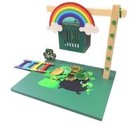 Kit trappola per leprechaun per bambini, kit fai da te in legno per catturare un folletto, forniture per feste di San Patrizio decorazioni per attività in classe