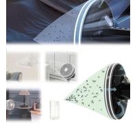 Kit trappola per zanzare, trappola per ventole con scatola a sacco, rete di coperture per ventole di sicurezza, zanzariera repellente silenzioso per zanzare, per uso domestico all'aperto (L)