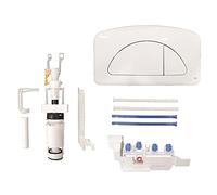 Kit Trasformazione da mono a doppio tasto bianco per cassetta incasso Diamante OLI