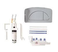 Kit Trasformazione da mono a doppio tasto cromo per cassetta incasso Diamante OL