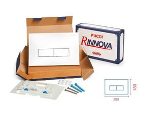 Kit Trasformazione Pucci Rinnova Sportello+Placca Bianca28X18 Spessore10MM
