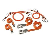 Master Lock Cavi elastici FastLink 3249EURDAT 4 cavi + 2 cinghie + 2 cinghie di fissaggio Arancio