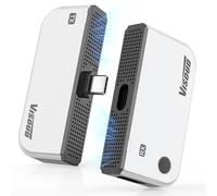 Kit trasmettitore e ricevitore HDMI wireless di tipo C aggiornato 2026, 100 m, ingresso 4K a uscita 1080P a 60Hz, plug & play, audio video 5.8G+2.4G da telefono/tablet/laptop/PC a monitor/proiettore