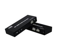 Kit trasmettitore e ricevitore KVM Extender 4K 30Hz 120M su cavo RJ45 Cat5e/6 compatibile con HDMI, USB 60M, supporto mouse e tastiera(4k 60M)
