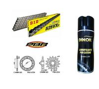 KIT/TRASMISSIONE BENELLI TRK 502X/500 20/21 DID525VX3 CORONA PIGNONE PBR SPRAY