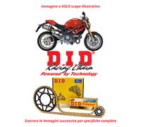 KIT STANDARD CON CATENA DID 525ZVMX CORONA ACCIAIO DUCATI MONSTER S ABS 1100