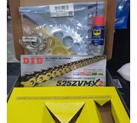 Kit Trasmissione Catena Corona Pignone Did per Ducati Hypermotard 1100 Evo