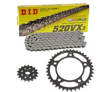 KIT TRASMISSIONE CATENA DID 520 VX3 16/39 NC 700 INTEGRA