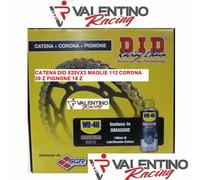 100001 Kit Trasmissione DID Corona+Catena+Pign x HONDA NC 700 SD DCT dal 2012->