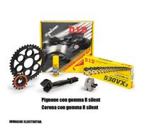 KIT TRASMISSIONE DID CATENA CORONA PIGNONE HONDA XL TRANSALP 650 1999-2007